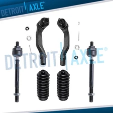 All 4 Inner & Outer Tie Rod Ends + Boots for 1997 1998 1999 2000 2001 Honda CRV