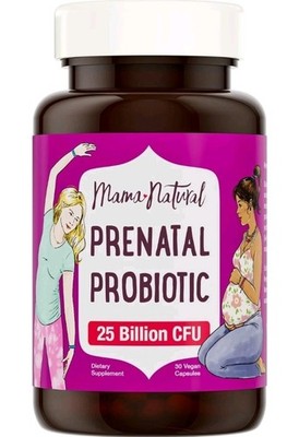 Mama Natural Prenatal Probiotics for Women   Gut & Immune Support for Pregnancy