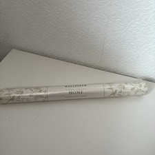 Vintage Laura Ashley Home Shepherds Purse Sand White Roll of Wallpaper 25310/1