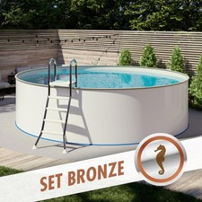 Gartenpool Komplettset 500x120 cm Sandfolie Aufstellpool Sandfilter …