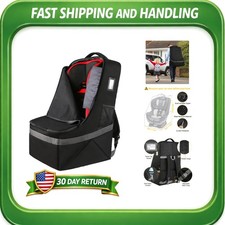 Heavy Duty Padded Car Seat Travel Bag with Backpack Straps for Air Travel