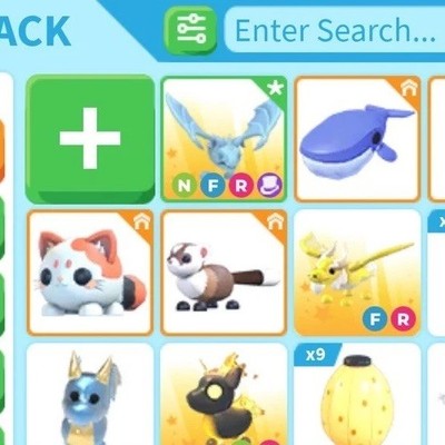 Adopt Me! Frost Dragon NFR Neon Fly Ride Virtual pet. OPEN TO OFFERS!