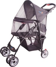 Full-Window Pet Stroller 4 Wheels for Cats & ...