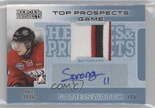 2014-15 ITG Heroes and Prospects Blue 2/5 Daniel Sprong #TPPA-03 Patch Auto 0c3