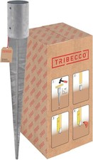TRIBECCO Einschlagbodenh&uuml;lse Feuerverzinkt Pfostentr&auml;ger - Rund Einschlagh&uuml;lse