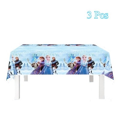 3Pcs Frozen Tischdecke Kinder Geburtstag Party Dekoration Disney Tischdekoration