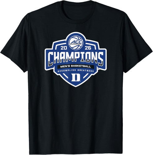 Duke Blue Devils Men's Basketball Acc Champs 2026 T-Shirt