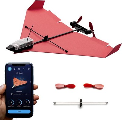 Powerup 4.0 Das Smartphone-gesteuerte Papierflugzeug-Set der nächsten Generation, RC... 