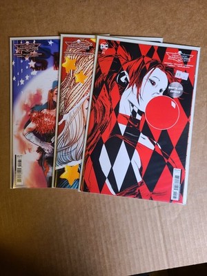 Harley Quinn Knight Terrors #1 3 Book Variant Lot DC Comics