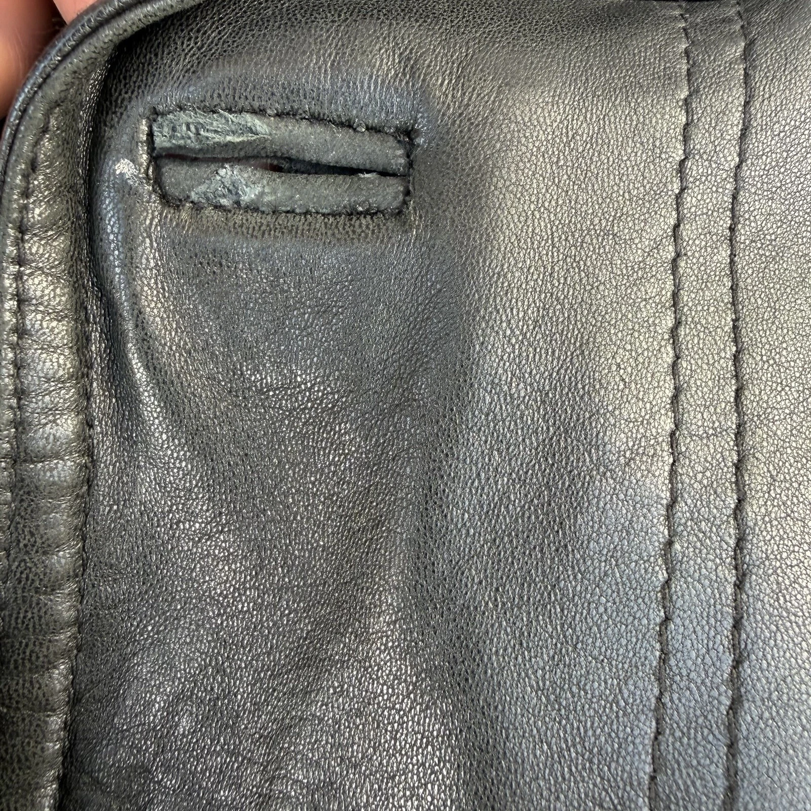 Kenneth Cole Reaction Mens Genuine Leather Jacket Sz.Medium Classic 3 Button image 13