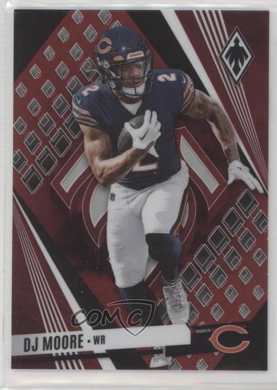 2023 Panini Phoenix Red 14/199 DJ Moore #63 1b36