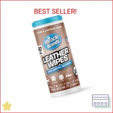 MiracleWipes for Leather Cleaning Conditioning, Vehicle, Furniture, Shoes, Jac
