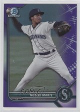 2022 Bowman Chrome Prospects Purple Refractor 39/250 Noelvi Marte #BCP-186 uk2