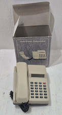 Vintage Teletime Calculator Telephone Shaped w/Box 1990s Novelty Office Desk