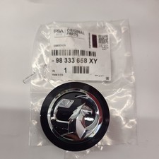 Genuine Vauxhall Corsa F Gloss Black 59mm Alloy Wheel Centre Cap 98333658XY