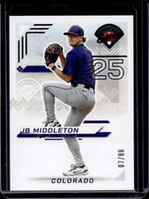 2025 Panini Prospect Edition JB Middleton Ticket Purple #/99 Rockies