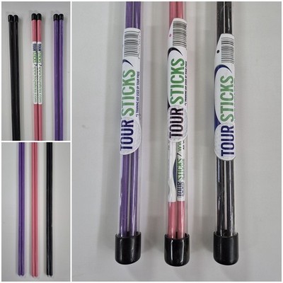 Tour Sticks Toursticks Golf Alignment USA Übungshilfe schwarz lila pink orange O