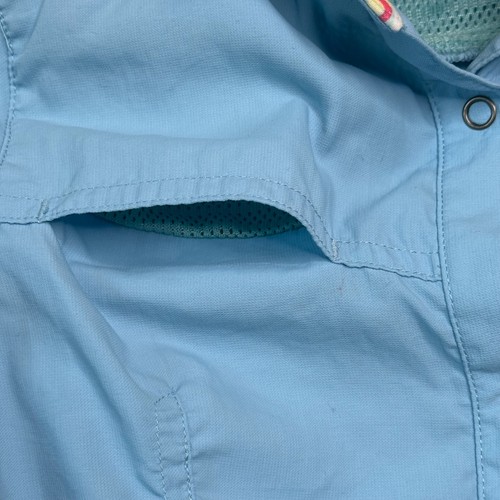 REI Hiking Camping Shirt Girls Size Small 8 Blue Outdoor Button Long Sleeve - Picture 13 of 19