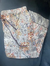 Anthropologie Vikki Chu Pastoral Flannel Sleep Pants Colorful Animals Soft Cozy