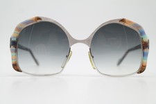 Vintage Sunglasses Neostyle OFFICE 5 268 Multicolor Silver Oval