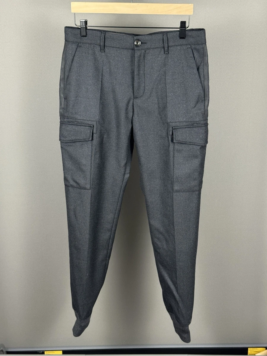 Pantalones De Piel Auténtica Para Hombre HK5 Con Tirantes | Talla 54 Gris | Estilo Tradicional Baviera