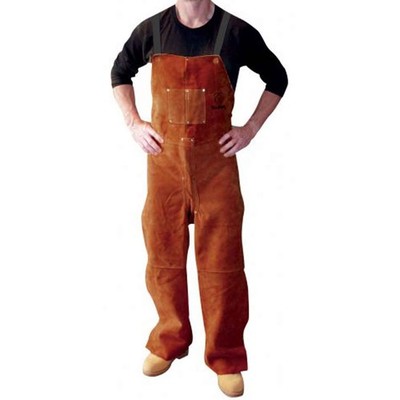 Tillman 5300A 24'' X 54'' Premium Side Split Cowhide Split-Leg Bib Apron