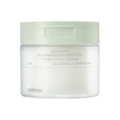 Celimax Ji Woo Gae Cica BHA Blemish Toner Pad 60PCS Porenpflege