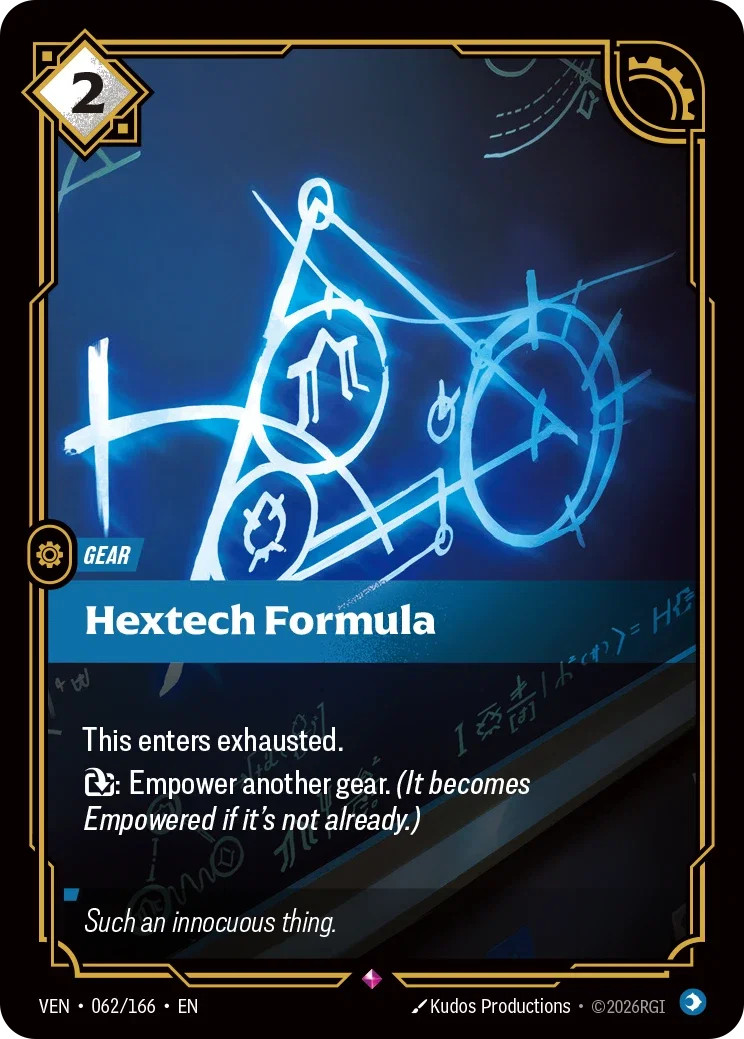 Hextech Formula VEN 062/166 Rare Vendetta Riftbound League of Legends