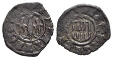 FITZ ITALY SICILY GIOVANNI ARAGONA AE DENARO MESSINA 13mm 0.58g MEDIEVAL ±QQQ960