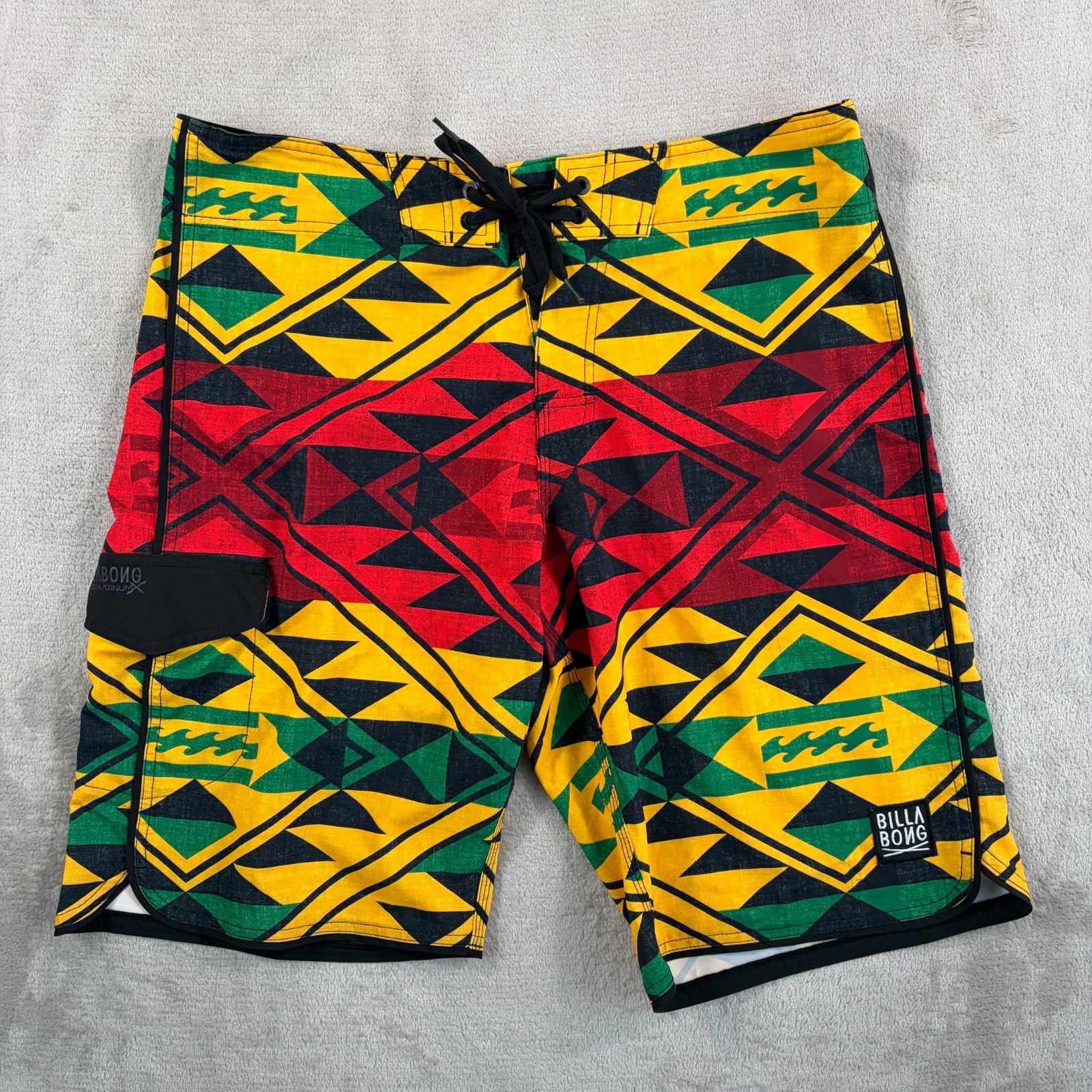 Billabong PX3 Platinum Surf Board Shorts Men 34 Multi Geometric Zero Gravity NEW
