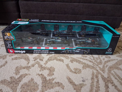 burago Mercedes AMG 24-25 2025 1:43 Diecast 6-Car Set Formula