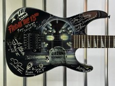 Jackson Friday 13th Movie Jason Voorhees Ultimate Custom Guitar DVD Signed Kane
