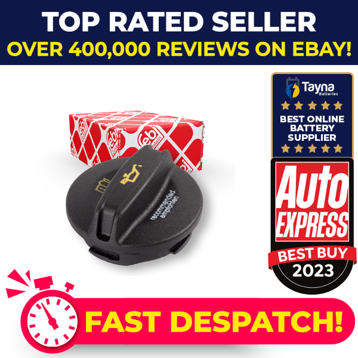 Oil Filler Cap fits VW ARTEON 3H, 3H9 2.0 2.0D 2017 on 06K103485A 06K103485B New