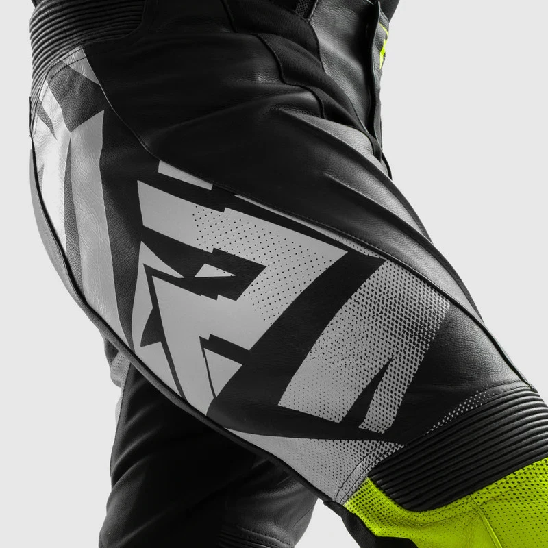 Rebelhorn Inferno Moto Leather Black White Fluo Yellow, photo 5 of 12