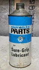 Vintage Quart  MOPAR  Metal  Sure Grip Lubricant Fluid Rare Full