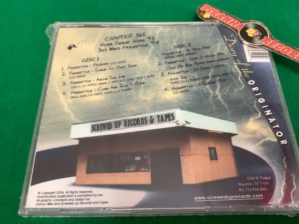 DJ Screw Chapter 365 : Home Sweet Home '95 Texas Rap 2CD NEW Piranha Records - Image 3 of 4