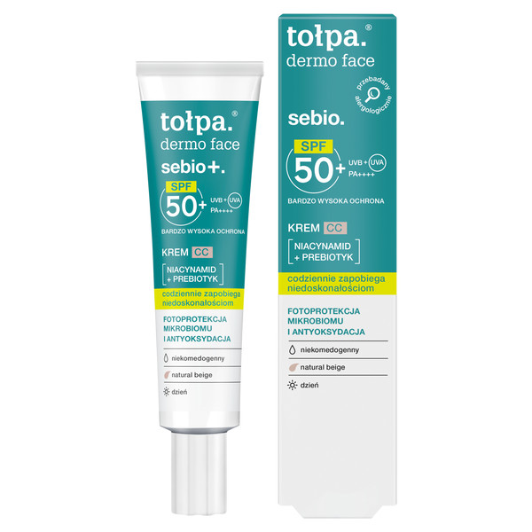 TOLPA Dermo Face sebio+ Cream CC SPF 50+, 40ml