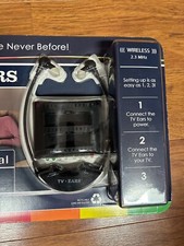TV Ears 3.0 Analog Wireless Voice Clarifying Headset System Factory Sealed NIB