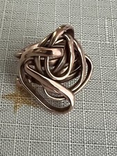 Abstract Twisted Copper Wire Ring