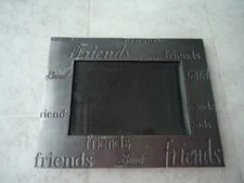 Fetco Pewter Friends Desktop Photo Frame Holds 3” X 4 ½” Photo Frame: 5 ½: X 7”