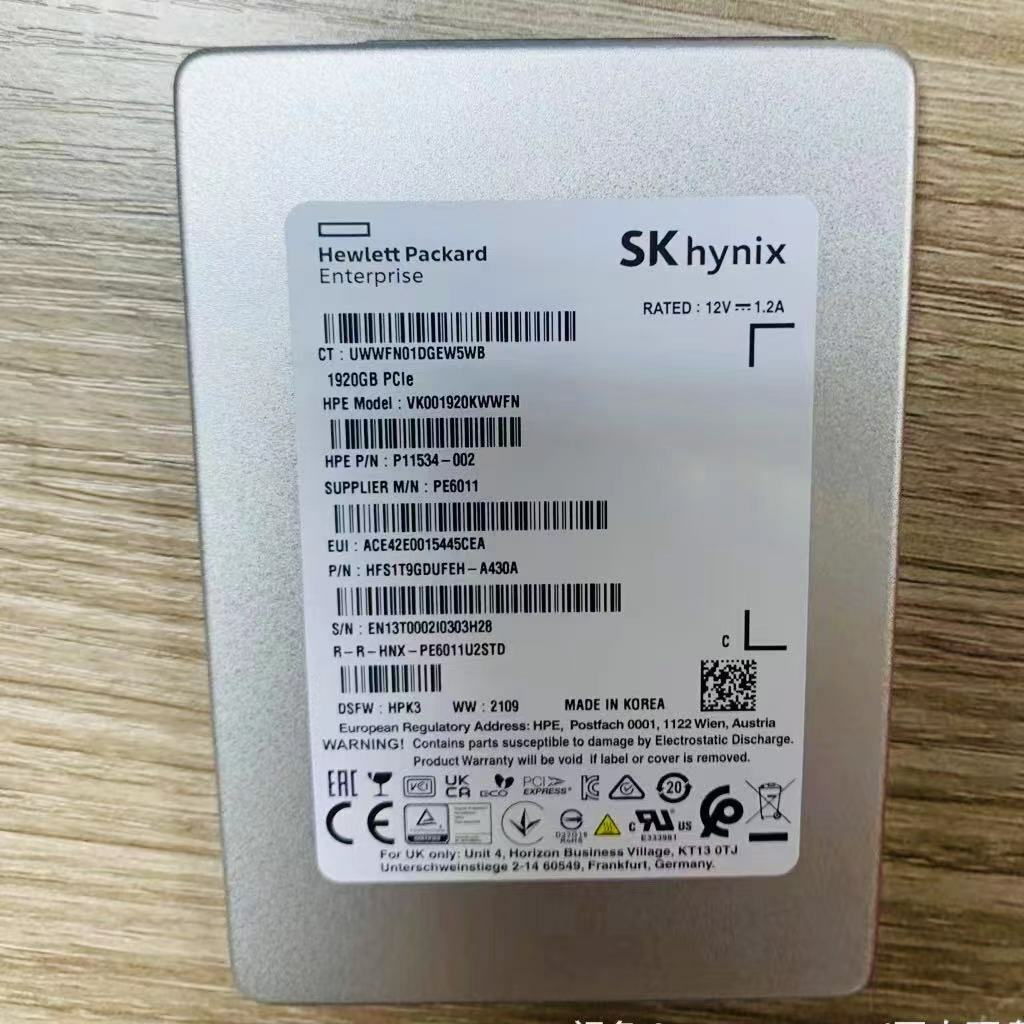 1.92TB SSD SK hynix PE6011 U2 PCIe VK001920KWWFN P11534-002