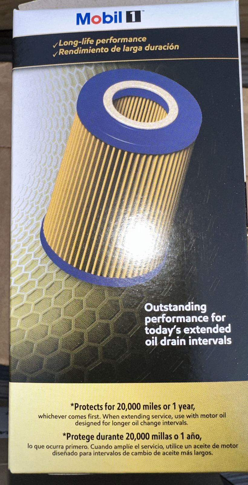 Mobil 1 Extended Performance, High Efficiency, High Capacity Oil Filter M1C253A