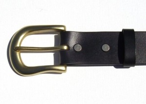 Solid Brass Pin Removable Belt Buckle 