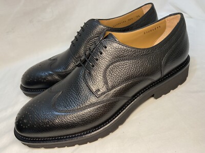 BOSS by HUGO BOSS Eden Wingtip Black Derby Lug Men's UK 8.5 US 9.5