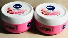 Nivea Soft Light Moisturizing 2 Creams BERRY BLOSSON   JOJOBA OIL , VITAMIN E