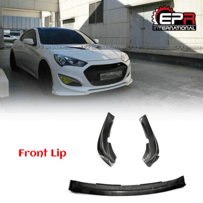 For 13 -15 only Hyundai Coupe Rohens Genesis M&S Style Carbon Fiber Front Lip