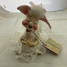 Annalee Mobilitee Doll Bunny Bride 2915 with tags 1992 7"