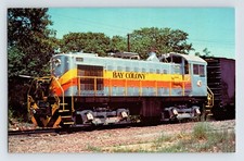 Postcard Bay Colony Railroad Train Alco S-4 Buzzard Bay MA 1970s Unposted Chrome