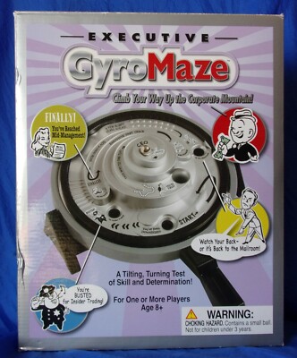 Executive GyroMaze Tilting Turning Test Of Skill Determination Marble Maze Game