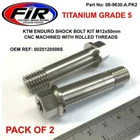 TITANIUM UPPER & LOWER SHOCK BOLT BOLTS KIT KTM EXC EXCF 125 200 250 300 500